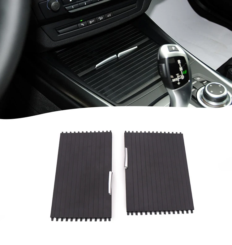 

Car Drinks Holders Car Centre Console Cup Holder Slide Roller Blind Cover For BMW X5 E70 X6 E71 2007-2014 Auto Accessories