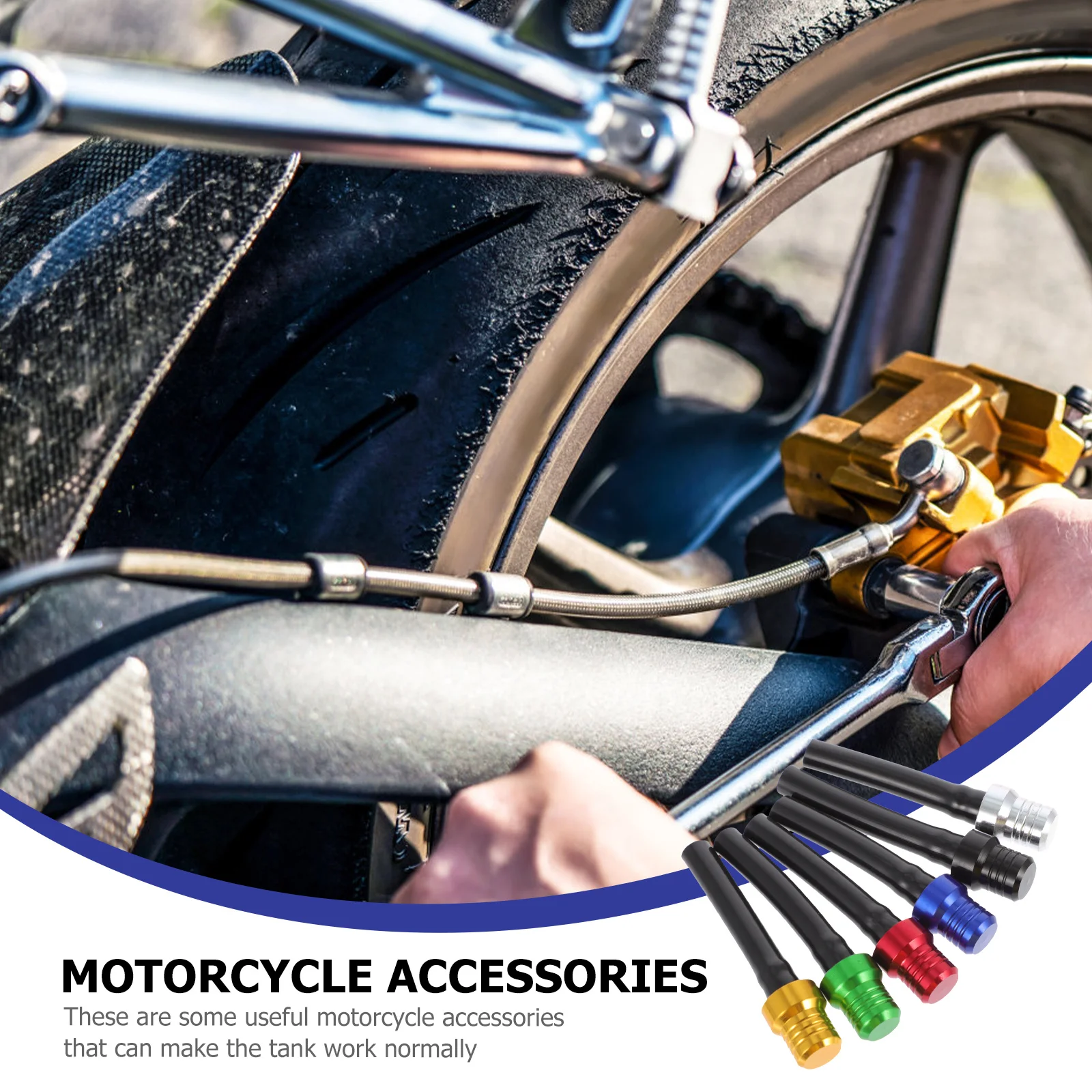 

6Pcs Motorcycle Tank Hose Caps Universal Fuel Vent Valves for Gas Tank Air Pressure Relief Motorcycle Accessories
