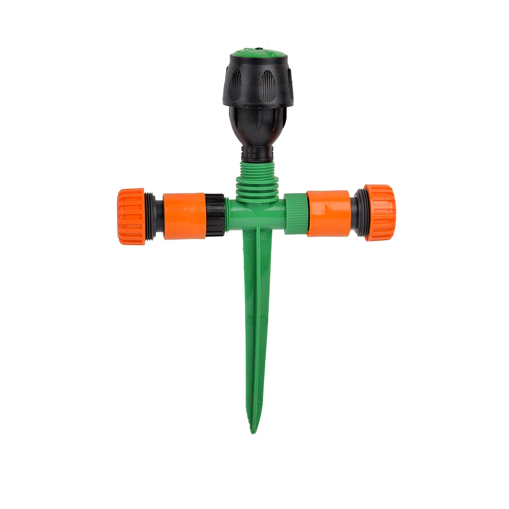 

350 ~ 550 L/H 360 ° Otomatis Rotary Sprinkler Rumput Irigasi Debu Penghapusan Nozzle With 1/2" Plastic Spike Support