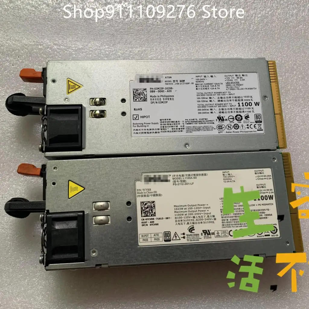 

Original PSU for DELL T710 R810 R815 R510 R910 power supply L1100A-S0 PS-2112-2D1-LF TCVRR 7001515-J100 or Z1100P-00 3MJJP