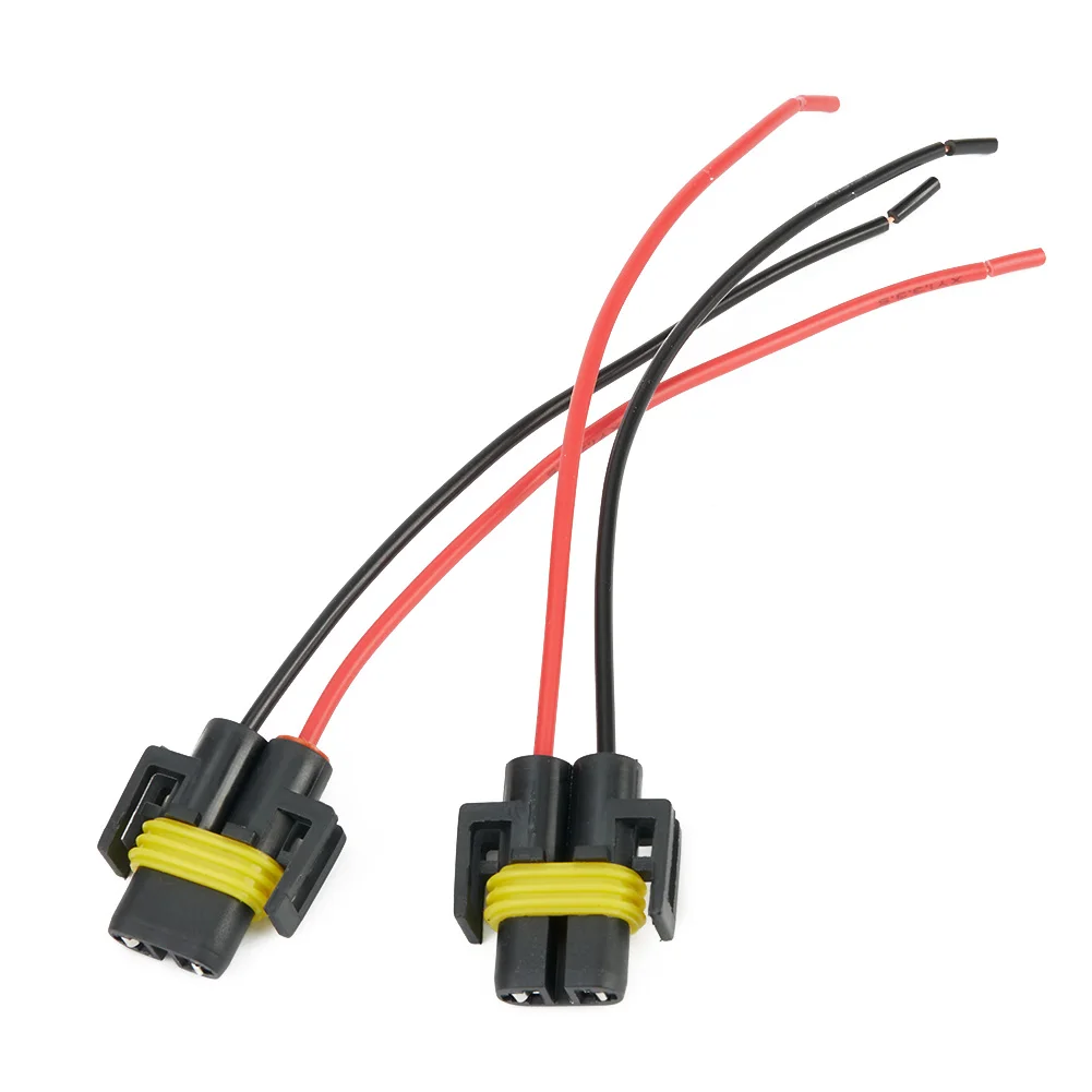 1 Set Headlight Harness Socket Headlight Plug 12V-24V Replace 2Pcs Replacement 5.7 Inch Heat Resistant Heavy Duty