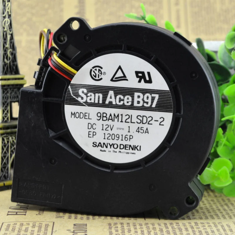 D 12V 1.45A 9CM High Power Turbo Blower Fan | For SANYO 9BAM12LSD2-2 Cooling 1PCS