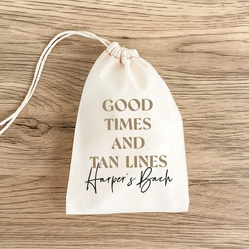 25pcs Good Times and Tan Lines-Bachelorette Party-Hangover Kit Bags-Hangover Recovery Kit-Survival Kit-Custom Gift-Palm Springs