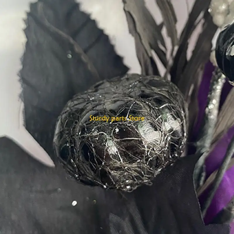 97QC Halloween Horror Flower with Eyeball Party Costume Cosplay Prop Ornament for Wedding Birthday Holiday New Year Decor