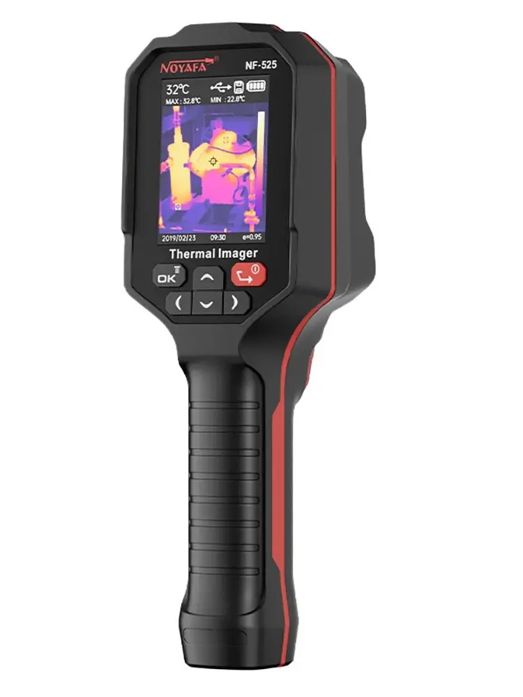 NOYAFA NF-525 Wärmebildkamera für Wasserrohrlecksuche und elektrische Anwendungen 12090 Blau-Rot-Licht Hand-Infrarot-Wärmebildkamera