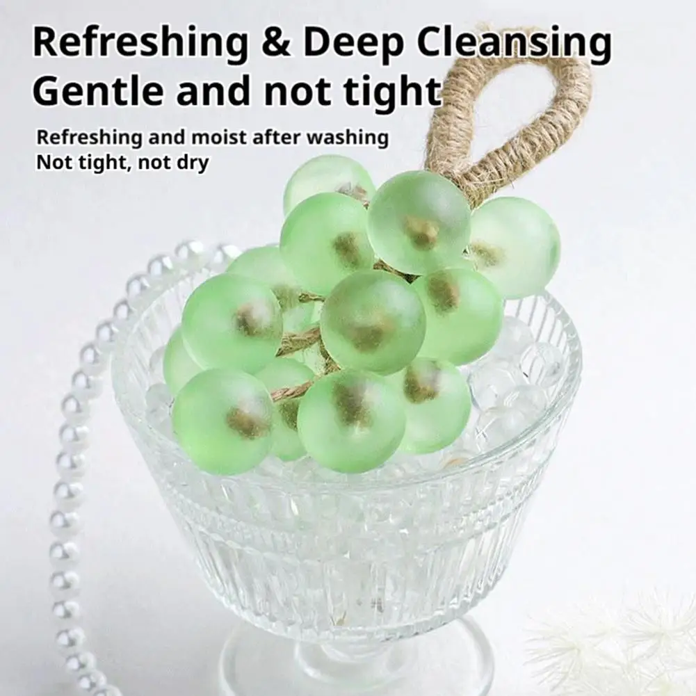 صابون يدوي شفاف من العنب الكريستالي، عطر العنب الطبيعي، صابون مصنوع يدويًا ينظف بلطف، صابون عطري بالفواكه يدوم طويلاً #6