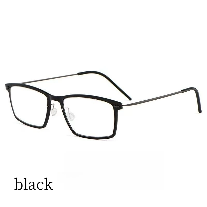 

53mm Ultra Light Square Eyeglasses Frame For Men And Women Titanium Flexible Legs With TR90 Rim Eyewear Spectacles Frame 6544ND