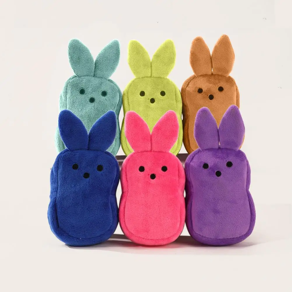 Rabbit Coin Purse Colorful Rabbit Coin Holder Pouch Festival Gift Bag Plush Easter Bunny Wallet Soft Fabric Coin Holder