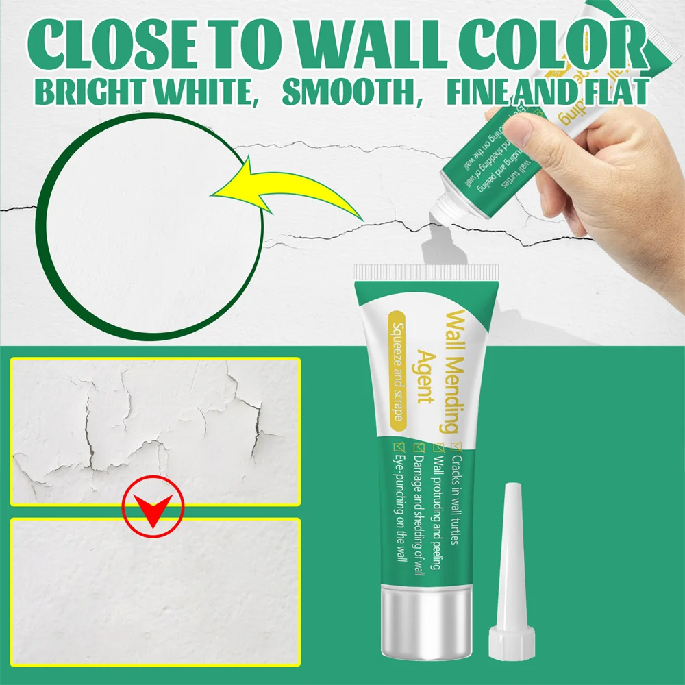 20g/100g Wall Repair Paste Mouldproof Wall Crack Wall Mending Agent Paint Nail Hole Quick-Drying Restore Cream With Scraper