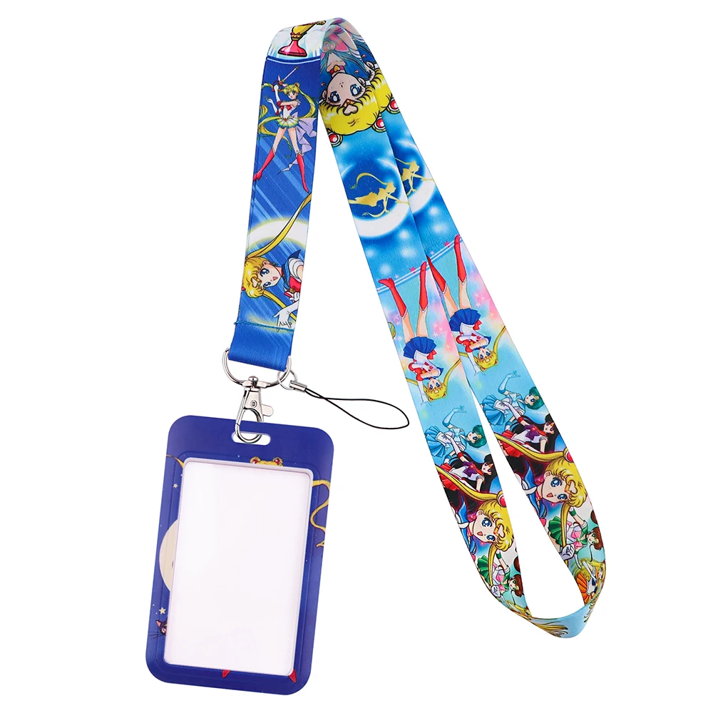 ER1725 Fashion Gift Moon Girl Neck Strap Lanyard For Keys ID Card Gym Phone Straps USB Badge Holder DIY Hang Rope Lariat Lanyard