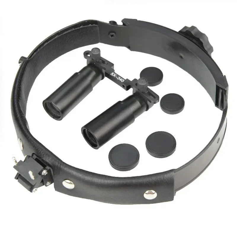 5X الأسنان Loupes نظارات مكبرة مسافة العمل 500 420 340 مللي متر جراحة المكبر مساعدة اليد لحام لحام المشبك