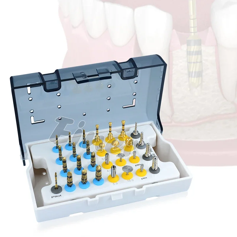 imp lant drill Den tal surgical kit imp lant surgical drill bur osseodensification burs