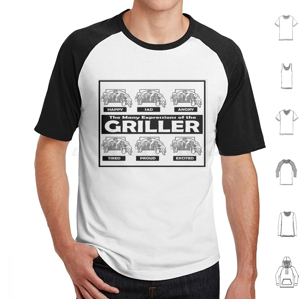 The Many Expressions Of The Griller T Shirt Cotton Men Women DIY Print Splatoon Salmon Run Griller Inkling Boy Girl Grizzco Mr