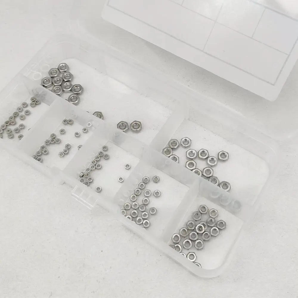 Stainless Steel Hex Nut Collection M1 M3 Small Fasteners For Industrial Equipment Assembly Durable Corrosion Resistant Kit