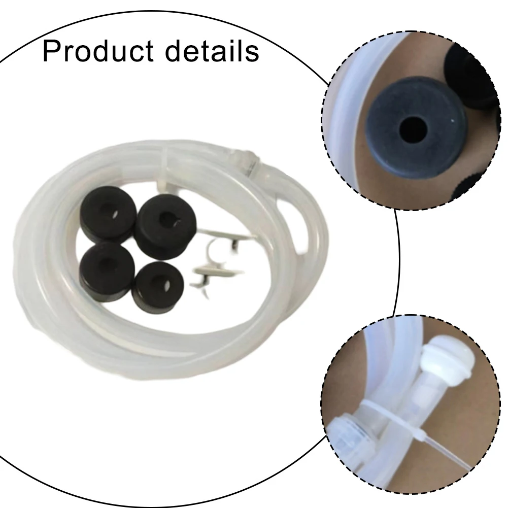 Kit de tubo dispensador de jabón para fregadero, Kit de tubo dispensador de jabón para fregadero de 47 pulgadas, tubo de extensión de silicona con válvula de retención, piezas de herramientas para el hogar