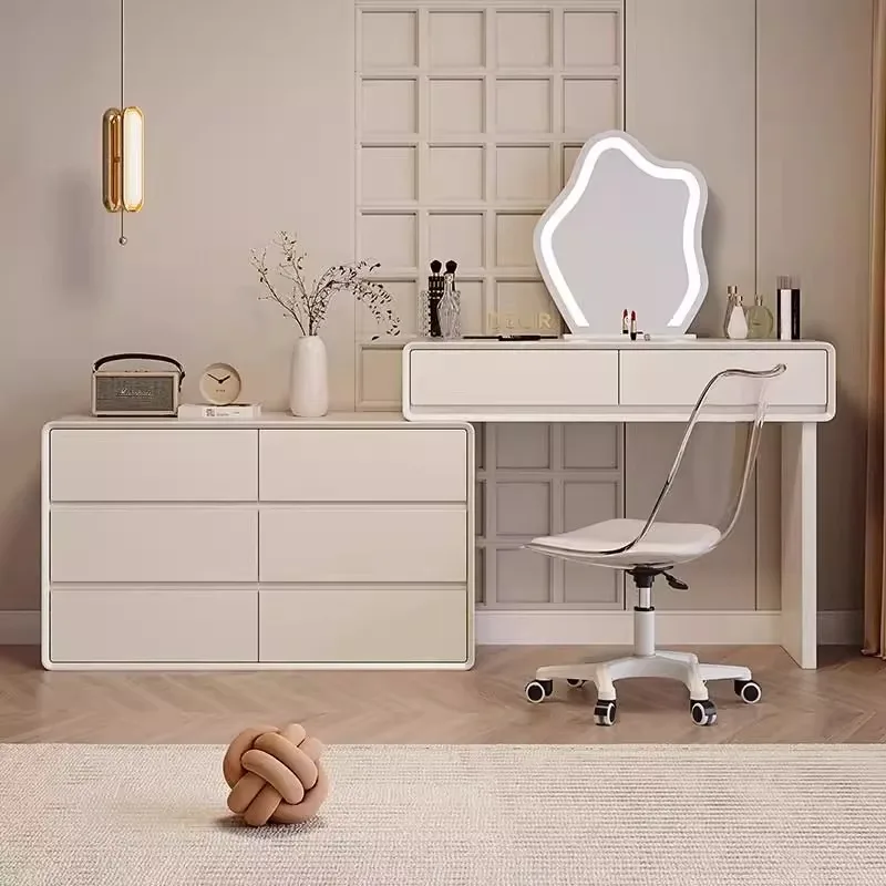 

Princess Italian Dressing Table Girls Makeup Modern Luxury Dressing Table Bedroom Stool Moveis Para Casa House Accessories