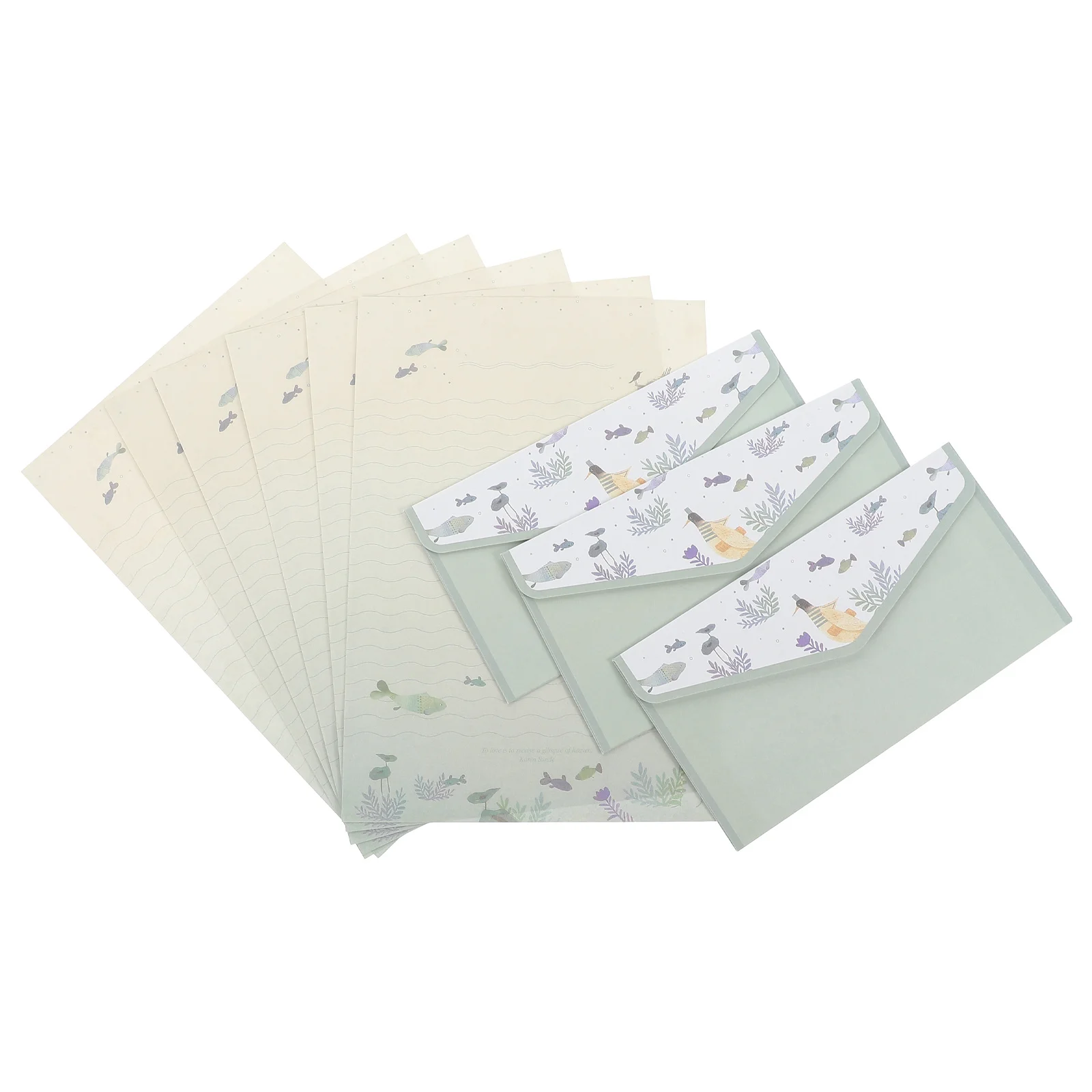 

4 set Envelope Set Paper Envelopes Retro Letter Papers Compact Writing Supplies Stationery Kit For Wedding Invitation