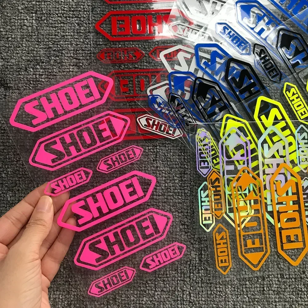 Laser Rainbow SHOEI Motorcycle Stickers Front Cowl Fuel Tank Side Fairings Fender Helmet Vinyl Decals for YAMAHA Tmax HRC Ninja