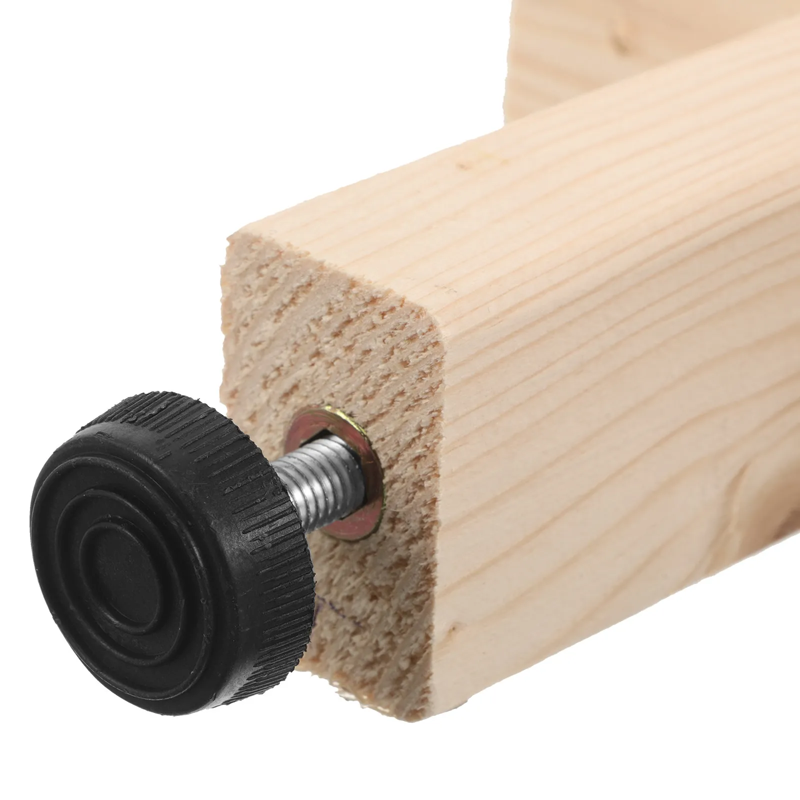 2Pcs Adjustable Height Wooden Bed Frame Center Support Legs Heavy Duty Solid Wood Replacement Support Brackets Nonslip Feet