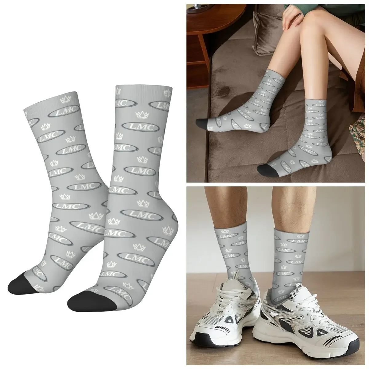 

All Seasons Lmc Socks Harajuku Sport Middle Tube Socks Hip Hop Stockings for Men Women Valentine's Day Gifts