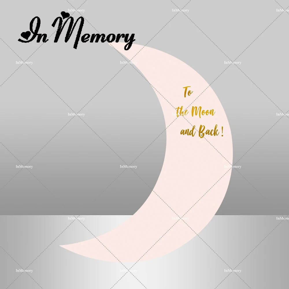 Supporto per copertura fondale portatile a forma di mezzaluna da 6,5 piedi per baby shower, eventi di compleanno e matrimoni personalizzati