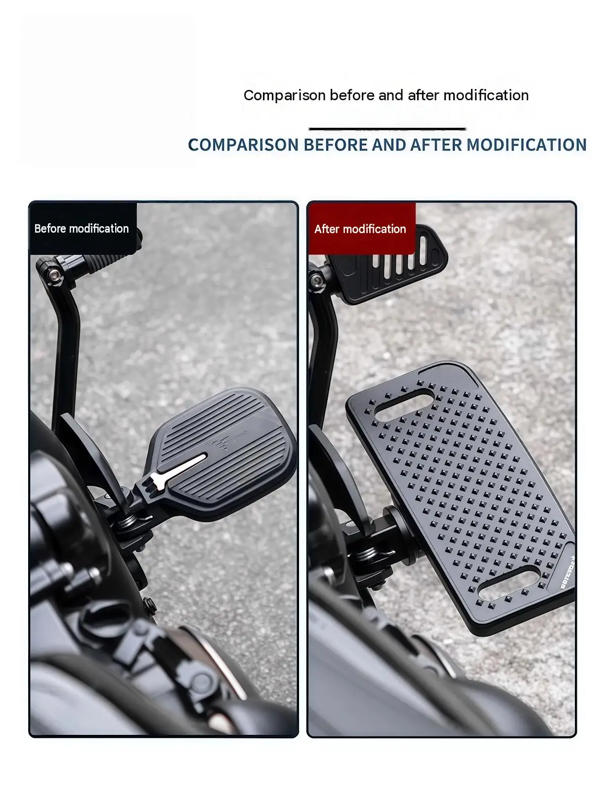 For VOGE CU625 Enlarged Anti-Slip Pedals Anodized Rust-Proof Treatment Mud And Water Erosion Resistant for Long-Term Use