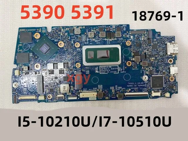 Placa-mãe do portátil para Dell, Latitude 3301, Vostro 5390, 5391, i5-10210U, I7-10510U, 8G MX250, 100% testado, 18769-1