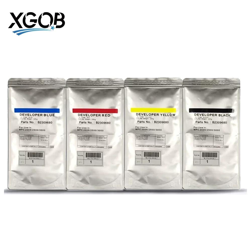 

1 сумка, порошок разработчика MPC2250 для Ricoh Aficio MPCC2030 C2050 C2051 MPC2010 C2530 C2550 C2551, высокосовместимый железный держатель 225 г