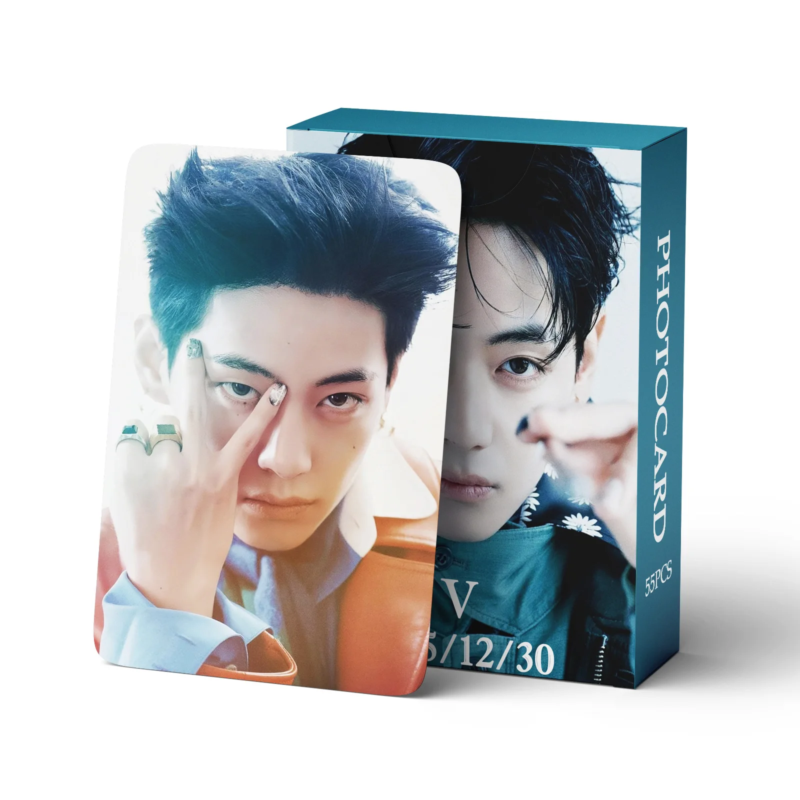 

SS Новый 55 Kpop Superstar V Jintai Heng Ломо-карта Фотографии Печать Набор карт вентилятора Открытки Коллекция вентиляторов Маленькие карты