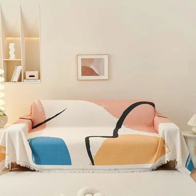 French Style Light Luxury Sofa Cover Universal Non-Slip All-Season Fabric High-Quality Sofa Slipcover Anti-Cat