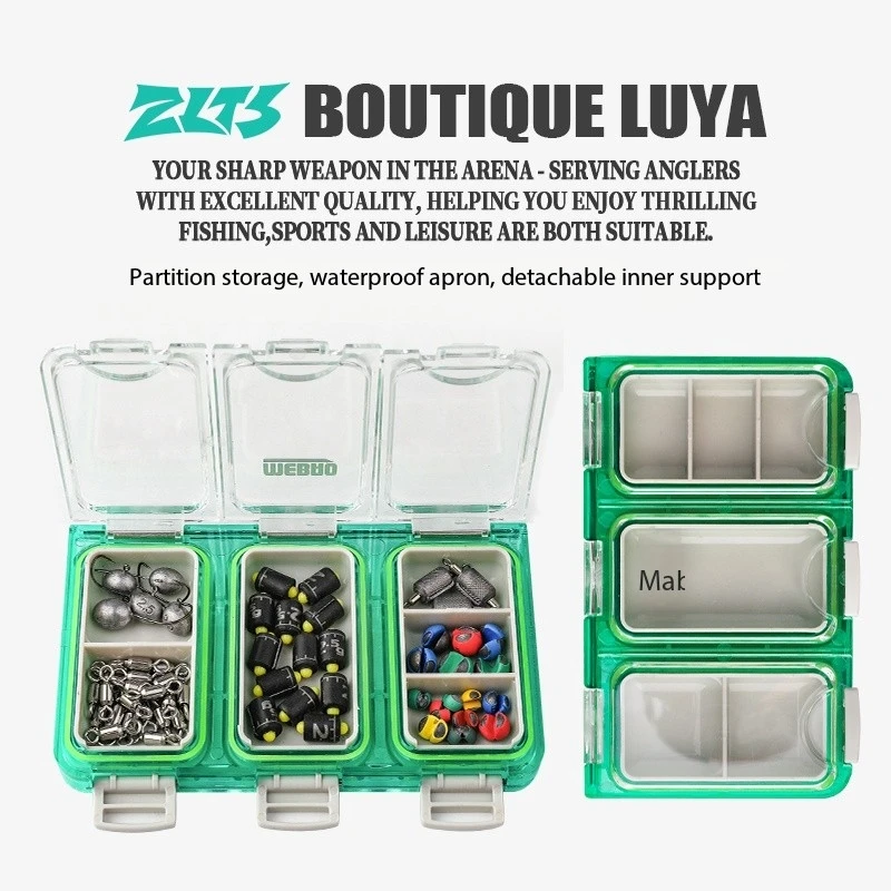 

Multi Color Accessory Box, Portable Fishing Tool, Sealed Waterproof Micro Fish Hook, Pin, Can Be Combined Fishing Gear