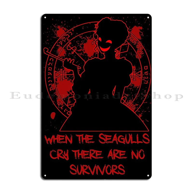 Umineko No Naku Koro Ni Beatrice Metal Plaque Poster Custom Painting Garage Cave Cinema Tin Sign Poster