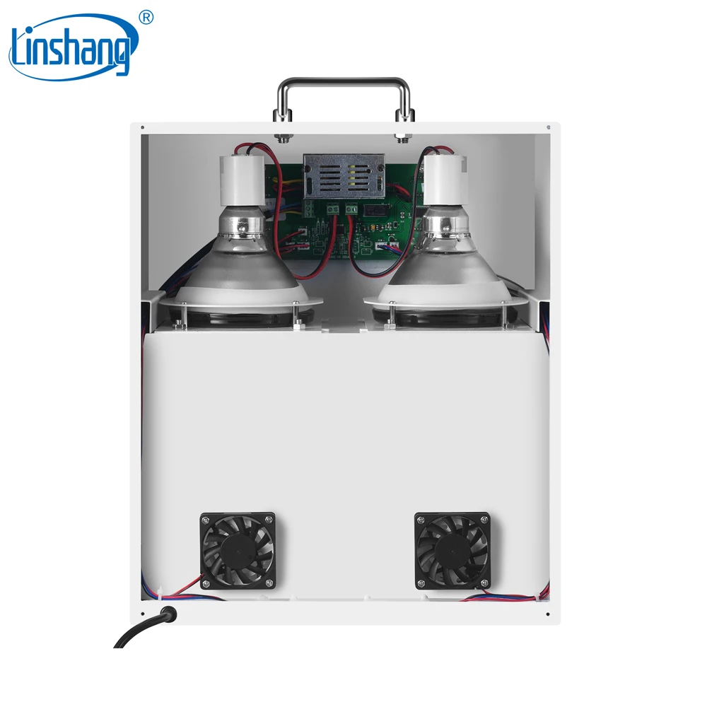 Linshang Window Tint Temperature Meter for Insulated Glass Filmed Glass Heat Insulation Effect with 150W Philips IR Lamp LS301