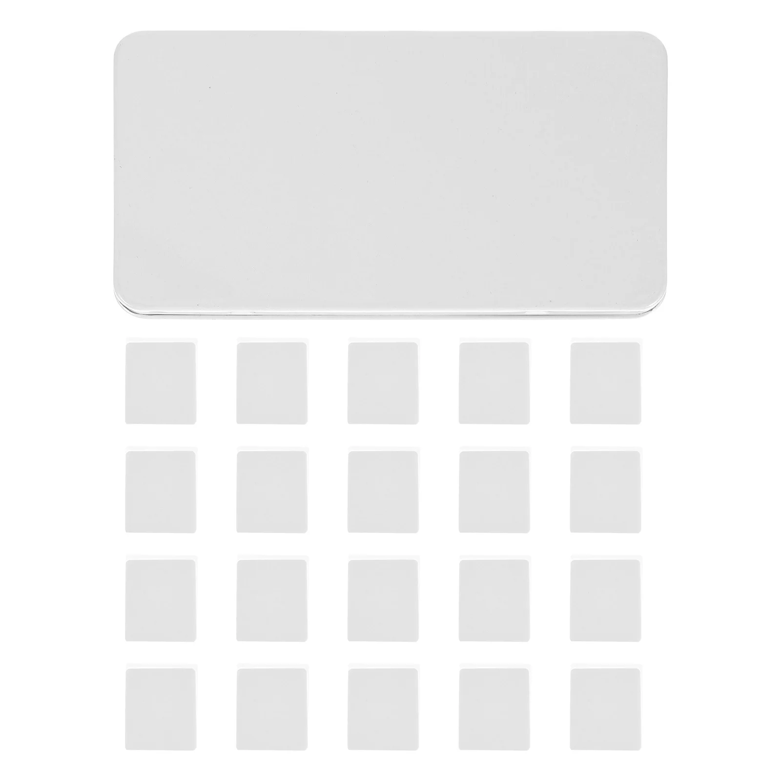 1 Set Paint Box Empty Watercolor Tin Iron Storage Box For Artists Students Small Light Color Mixing Pan Keep Watercolors Fresh