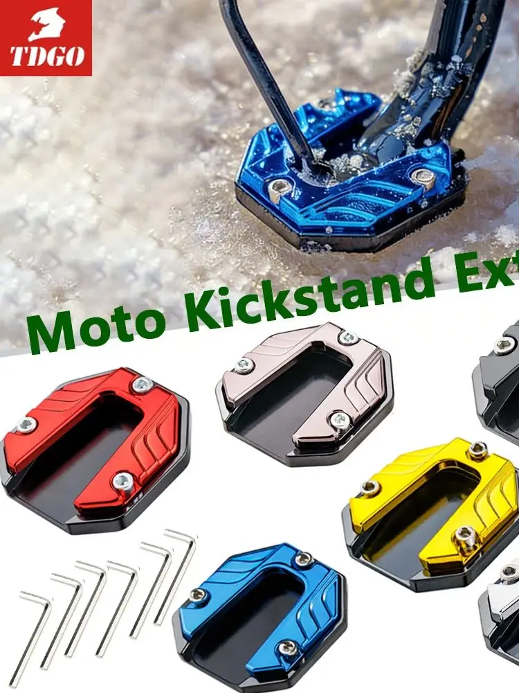 AliExpress NONE Universal Scooter Motorcycle Bike Kickstand Extender Foot Side Stand Extension Pad Support Plate Anti-skid Enlarged Base