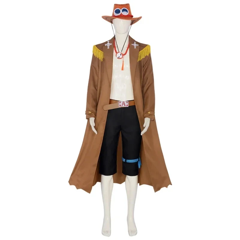 

ABC123Anime Portgas D Ace Windbreaker Jacket Uniform Suit Cosplay Men Party Halloween Costume#1#W.s,3'f.5;j.8