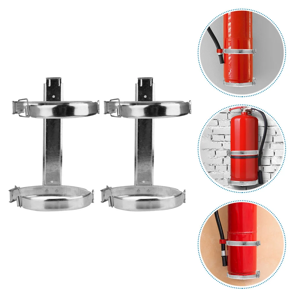 가정용 소화기 스탠드 행어 다리미 브래킷, 벽 고정 선반 장비 후크, 2 개 