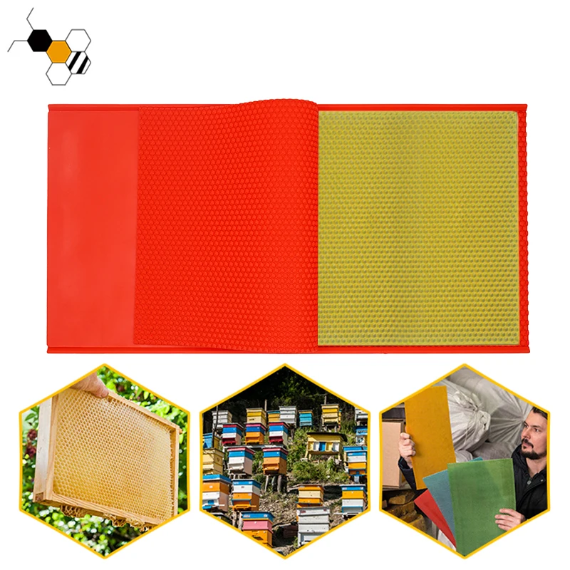 Soft Pvc Beeswax Press Sheet Mold Foundation Bee Hive Basis Press Sheet Mould Beekeeping Tools 2 Pcs/set Nest Foundation Tool