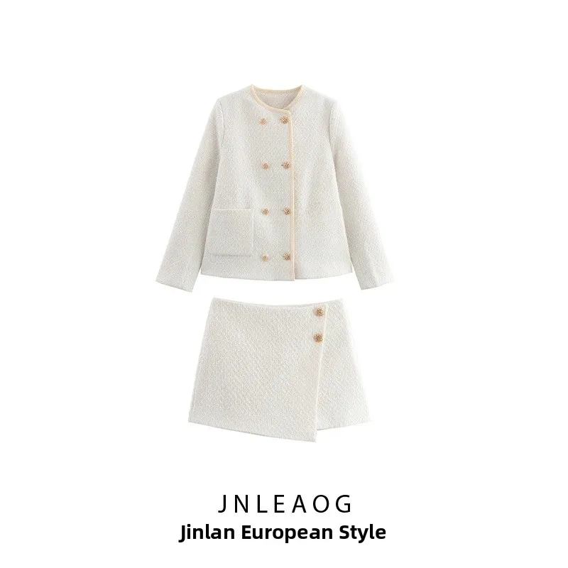 

Новое осеннее поступление, женское модное пальто, твидовая юбка, брюки, длинная вишивка с цветочной вышивкой, круглый Ne полиэфирное волокно