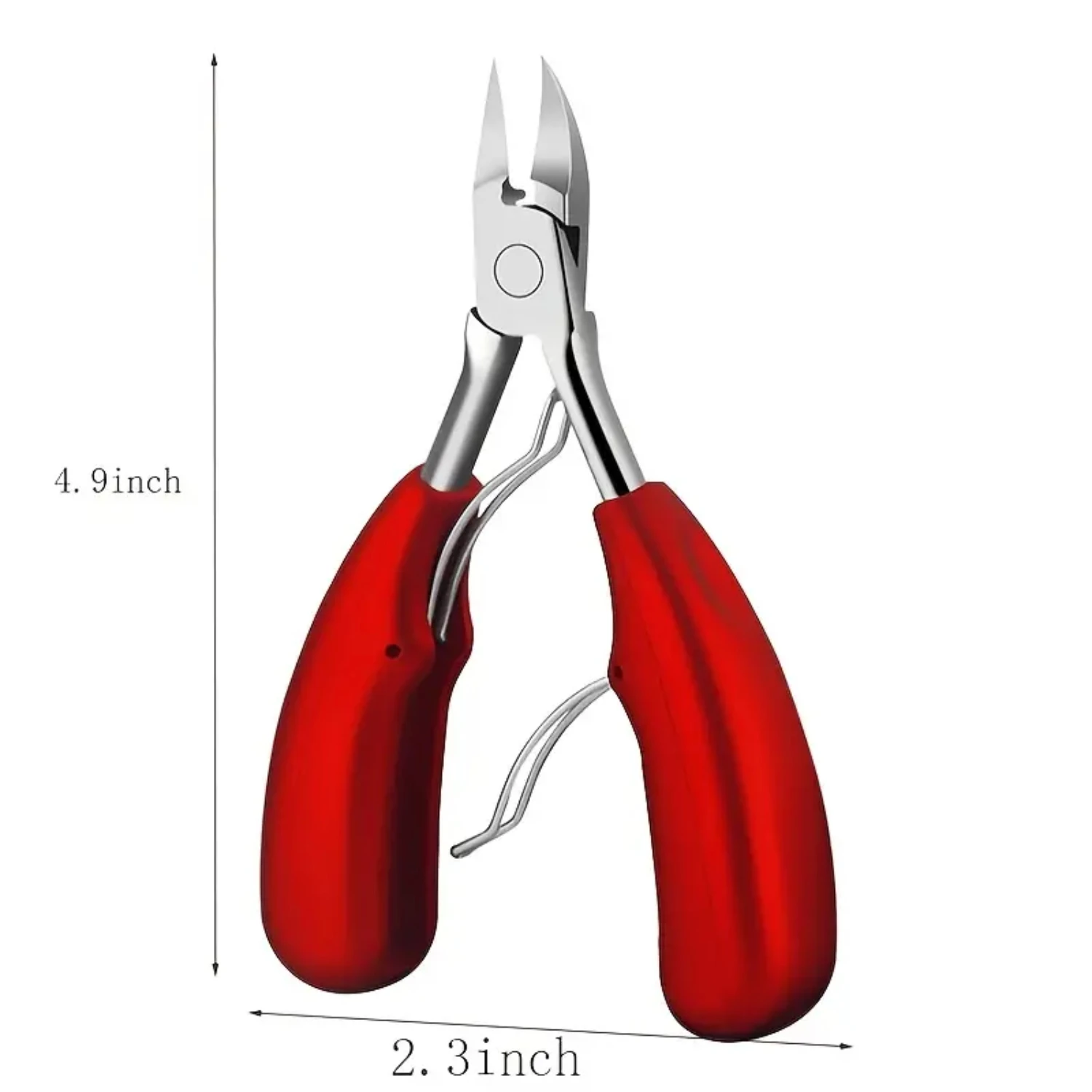 Conjunto profissional de podologia de aço inoxidável em caixa com cortador de unhas de precisão grossa, alicate de cutícula e prego de bico de águia