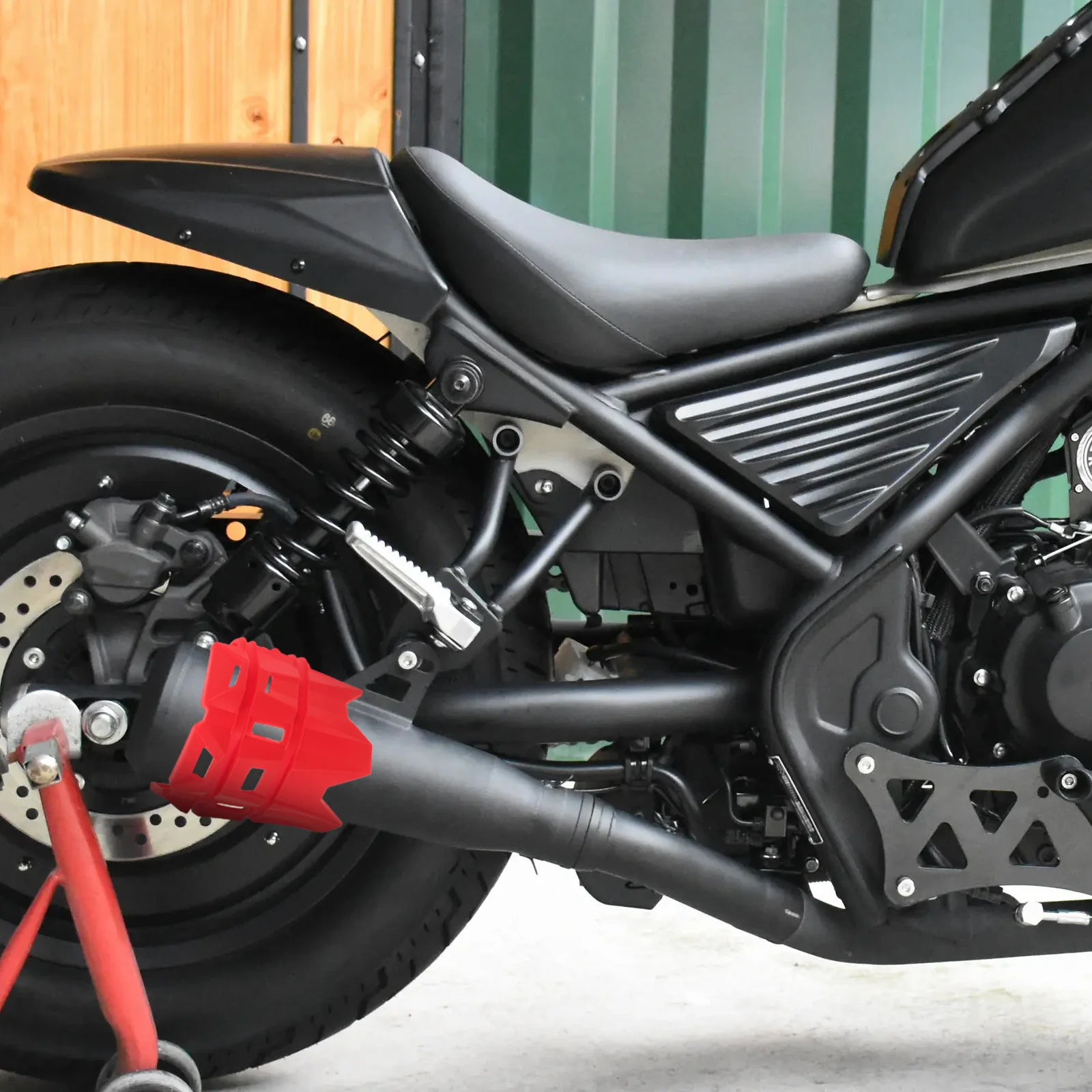 

Exhaust Pipe Anti scalding Ring Muffler Heat Shield Black Tailpipe Guard Rubber Material Easy Installation Motorcycle