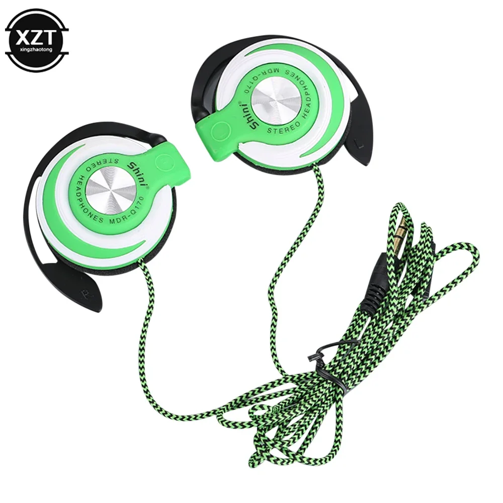 

high quality 3.5mm Wired Headphones HIFI Heavy Bass Headset Over-ear Adjustable Ear hook Earphones Music Earphone for Phone