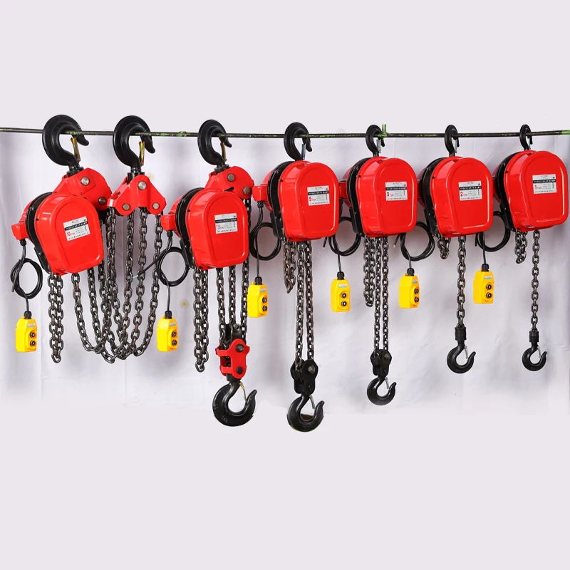 380V Dhs G80 steel electric chain hoist 1 2 3 5 tons for light chain sales in farms and workshops