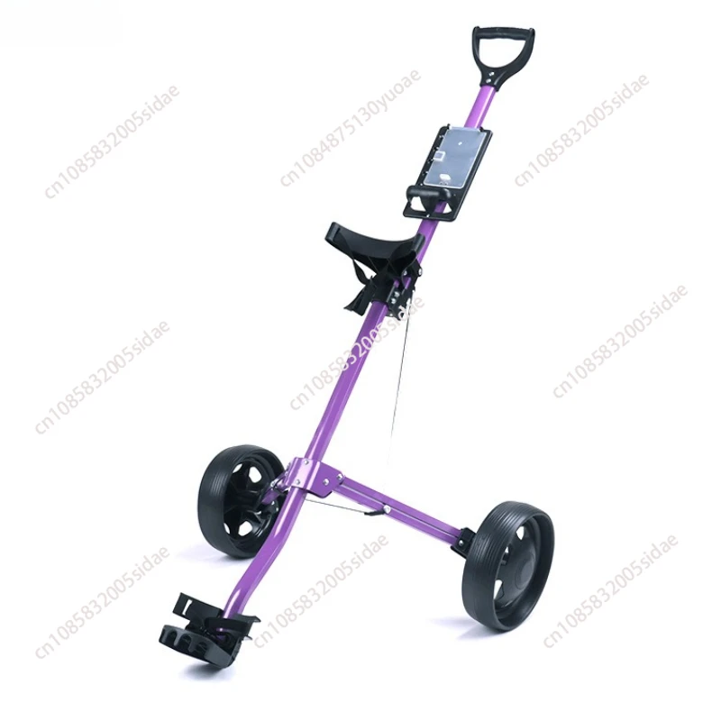 Foldable Storage Handcart Golf Bag Cart Golf Two-Wheel Bag Cart