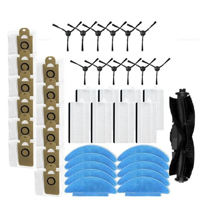 A67M-43 Pcs Ultra Durable Accessories For Ilife T10s / Aonus I8 Sweeper Accessories