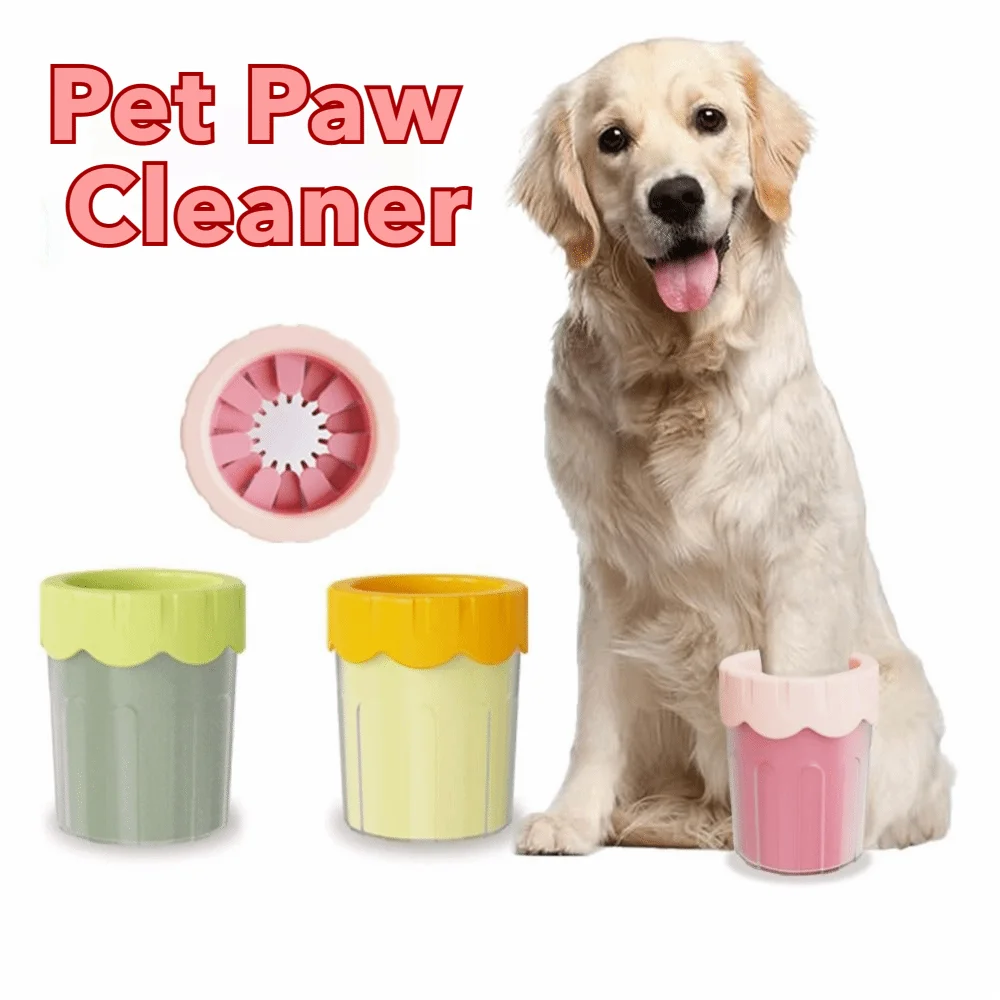 

Soft Bristles Pet Paw Cleaner Mud Removal Reusable Pet Feet Washer Free Scrub Easy to clean Dog Foot Washing Cup Outdoor