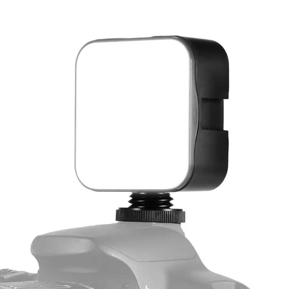 Mobile Phone Hot Shoe Mount Adapter Photography DSLR Camera 6500K Fill-in Lamp LED Video Light Dimmable For Canon/Nikon/Sony