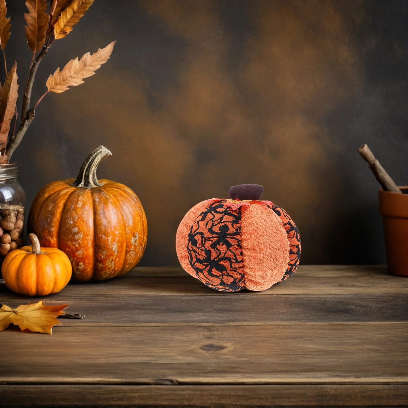 

Fabric Pumpkin Decorations Lifelike Cloth Centerpieces Soft Table Ornaments for Halloween Thanksgiving Home