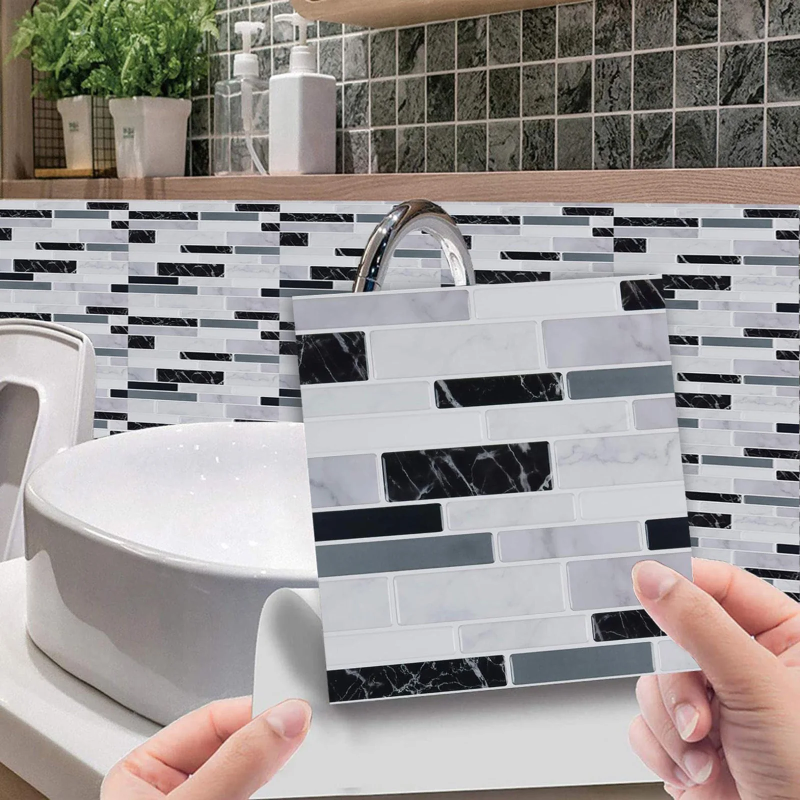 Brand New High Quality Practical for tile Stickers Wall Decal Humidity Resistant Sticker Decoration Kitchen Brand