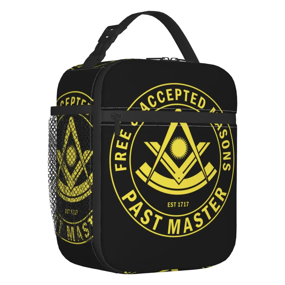 

Masonic Freemason Insulated Lunch Bags for Women Mason Freemasonry Resuable Thermal Cooler Bento Box Outdoor Camping Travel